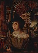 Ambrosius Holbein Portrait of a Young Man, oil